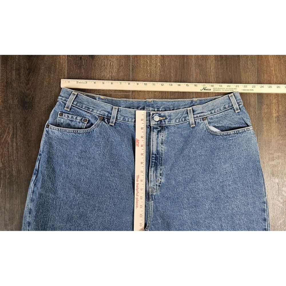Y2k Levi's 550 Jeans Plus Sz 24S‎ Relaxed Fit Black Tagt - Picture 9 of 16
